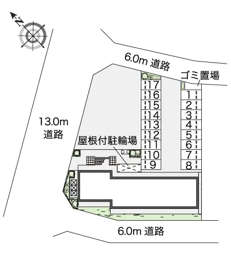 ★手数料０円★柏市船戸 月極駐車場